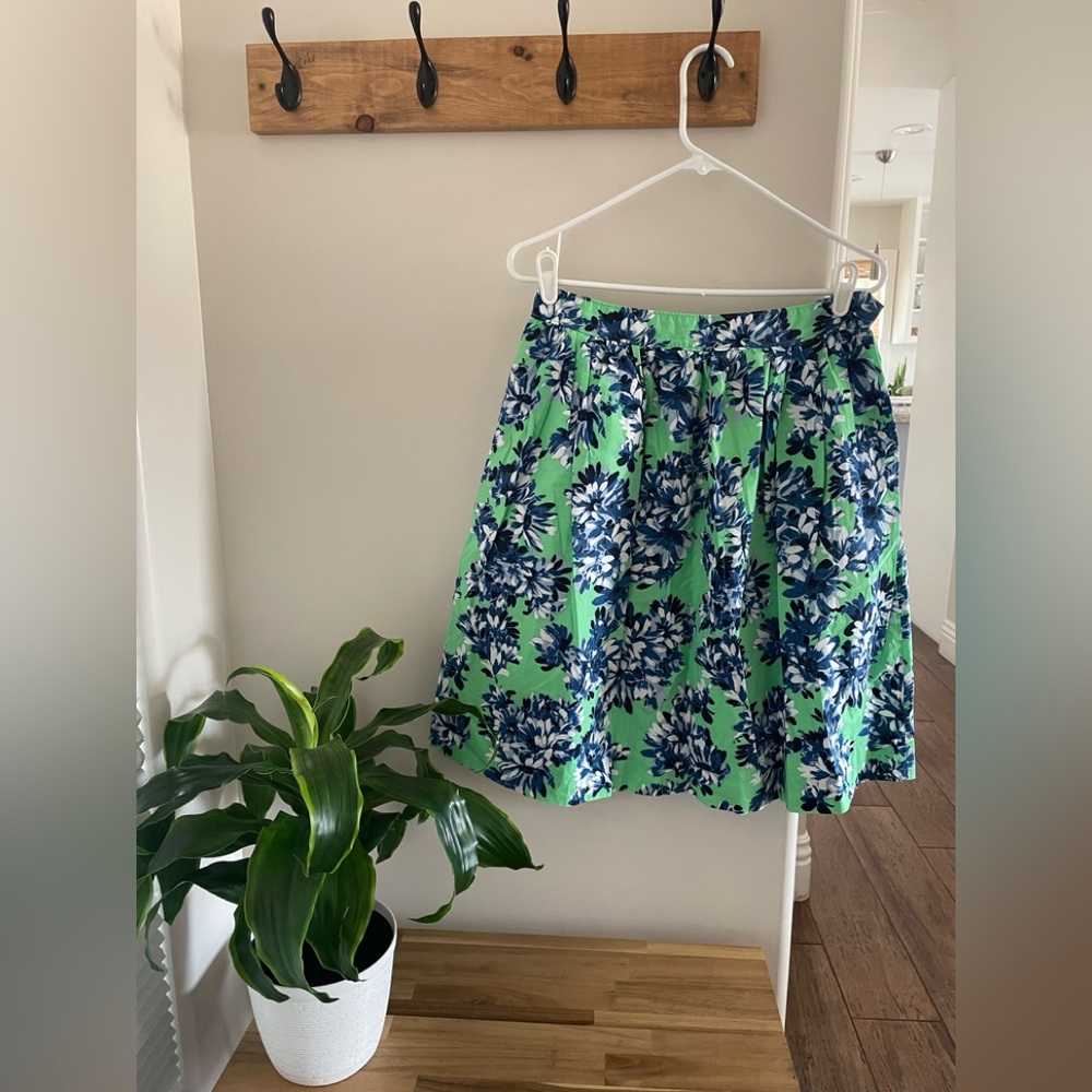 J-crew pleated midi skirt